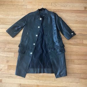 Marc Jacobs fringe leather coat never worn